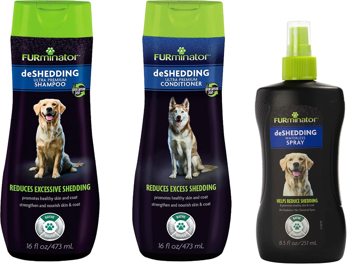 Two one-gallon jugs of deshedding dog shampoo – view 3