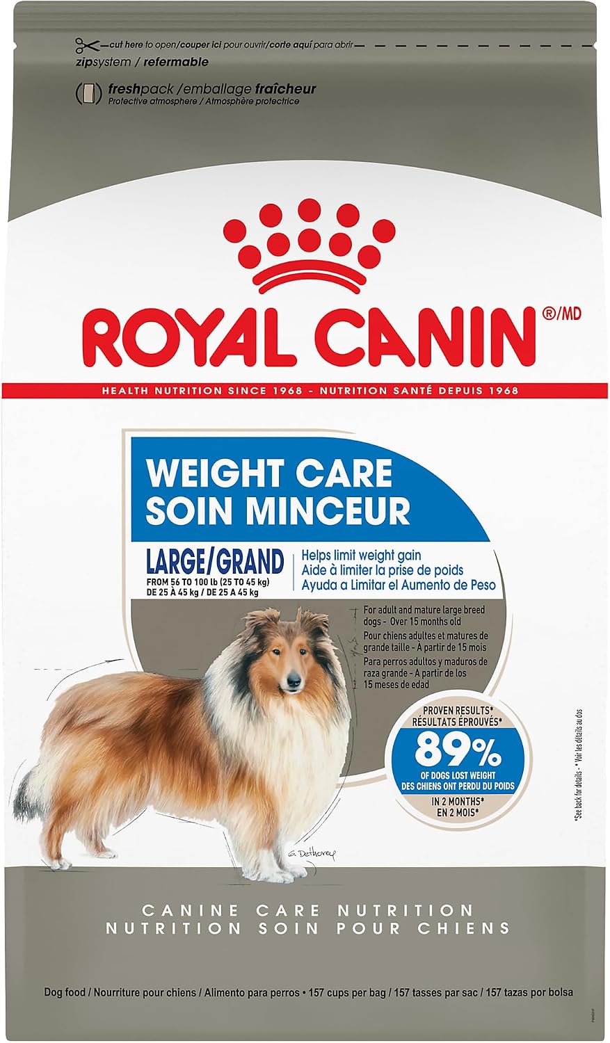30 lb bag of large breed weight care adult dry dog food