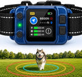 Blue GPS dog fence collars for two dogs with waterproof receivers – view 2