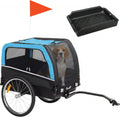 Dog bike trailer with 20 inch air tires, reflectors and flag – view 2