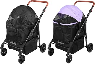 Cat Stroller for Small to Medium Dogs and Cats, Up to 33 lbs