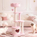 Happy & Polly Cat Tree for All Breed Sizes, 52.8 Inches, Wood and Sisal, Floor Mount, Modern