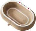 Ergonomic Space-Saving Oval Cat Bed and Scratching Board