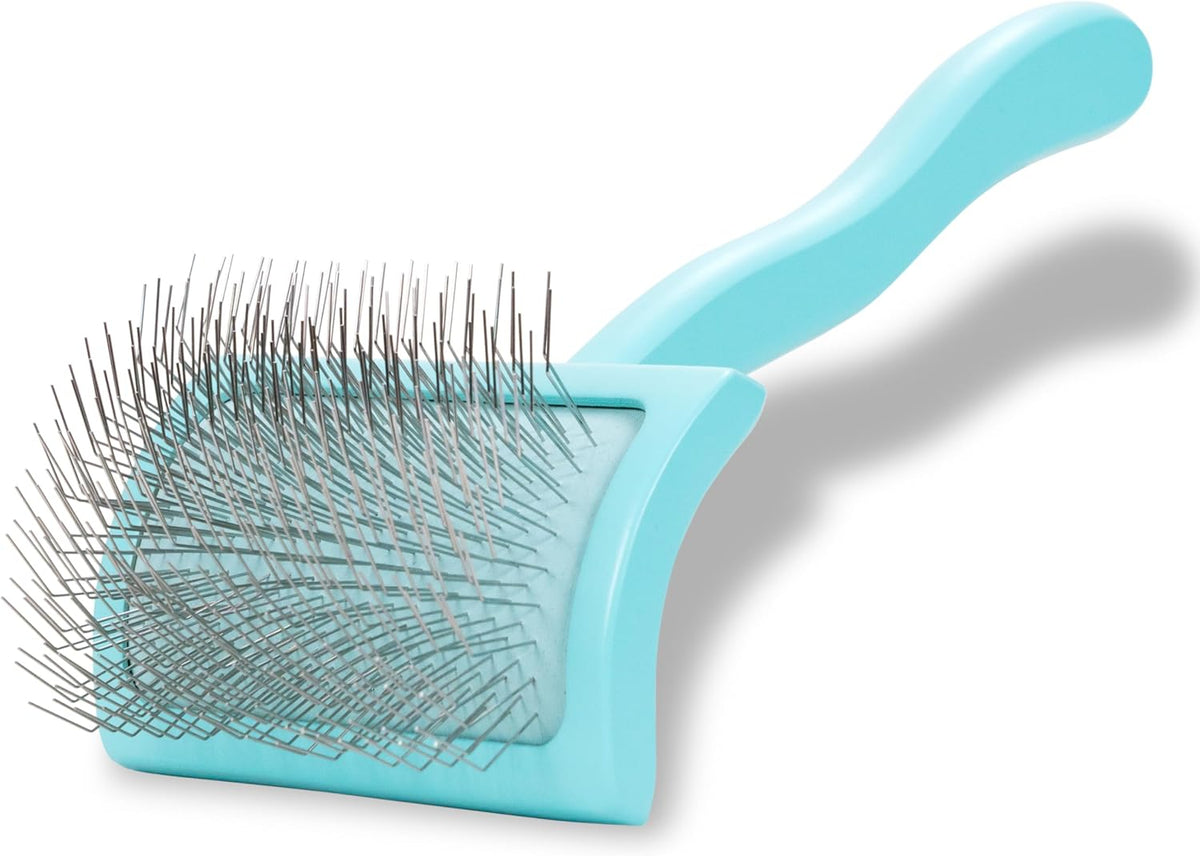Coral large slicker dog brush with extra-long angled pins – view 7