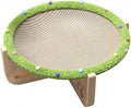 Elevated Cat Bed with Wooden Frame, Oval, Large