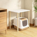 Cat Litter Box Enclosure Shelf, Minimalist Cabinet Furniture with Storage Rack