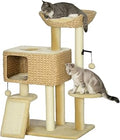 95cm Cat Tree Tower with Scratching Post, House, Platform and Toy Ball