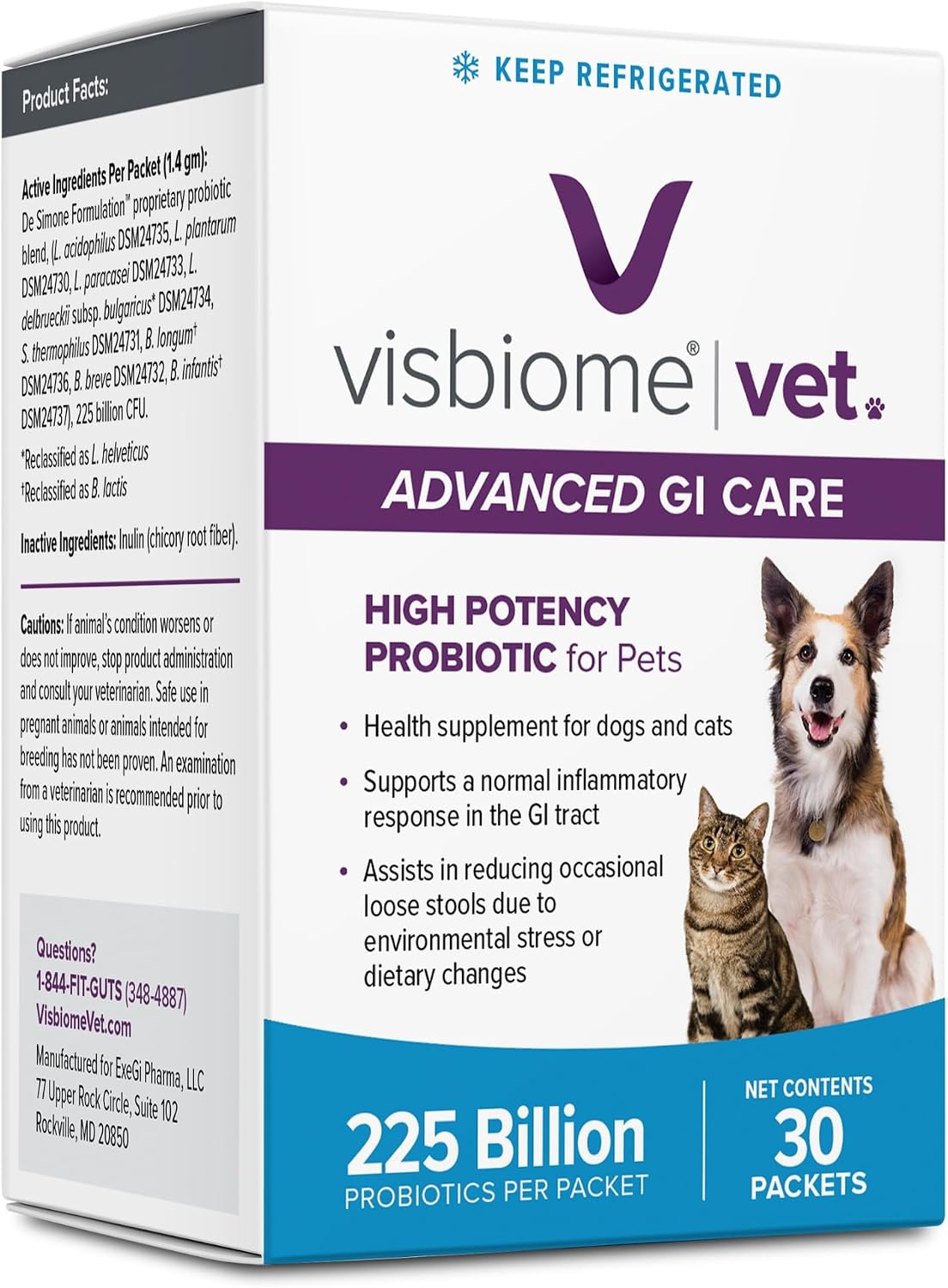 Box of 60 count multi-strain probiotic for dogs and cats – view 3