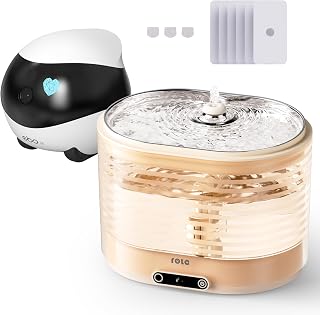 Enabot EBO SE 1080P Camera Robot with ROLA Smart Cordless Cat Water Fountain and Replacement Filters