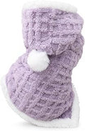 Hooded Fleece Pet Cape for Winter, Size M, 50 cm