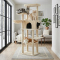 73 inch tall cat tree with XL perch, condo and scratching posts