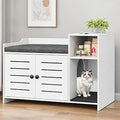 Hidden Cat Litter Box Enclosure Furniture, Litter Box Cabinet