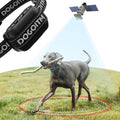 Two GPS wireless dog fence collars in beige and multicolor – view 2