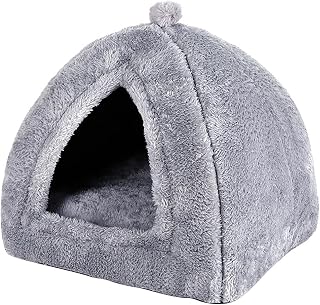 All-Season Cat Cave Bed, Large Space, Warm and Washable