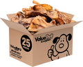 Bulk pile of whole pig ear chews, 50 count – view 4