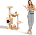 Cat Tree Tower with Reversible Pad and Private Hideaway
