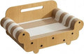 Cat Sofa Scratcher with Wooden Frame and Built-In Carry Handle, Without Bell