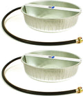 Galvanized steel automatic water bowl attached to a garden hose – view 3
