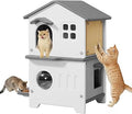 2-Story Weatherproof Plastic Cat House