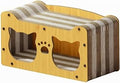 Elegant Cat Couch Scratcher with Cardboard Lounge, Spacious, Style A