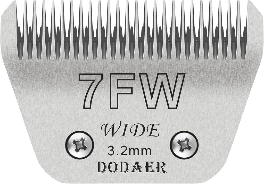 Set of eight ceramic dog clipper blades labeled by size – view 5