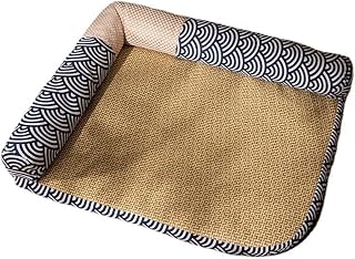 Cat Kennel Bed with Removable, Washable Rattan Mat, Four-Season