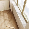 Marble Texture Absorbent Window Sill Mat for Pets and Plants, 150x30cm