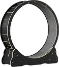 Large Cat Treadmill Wheel for Indoor Exercise, Quiet, Detachable Carpet, Black