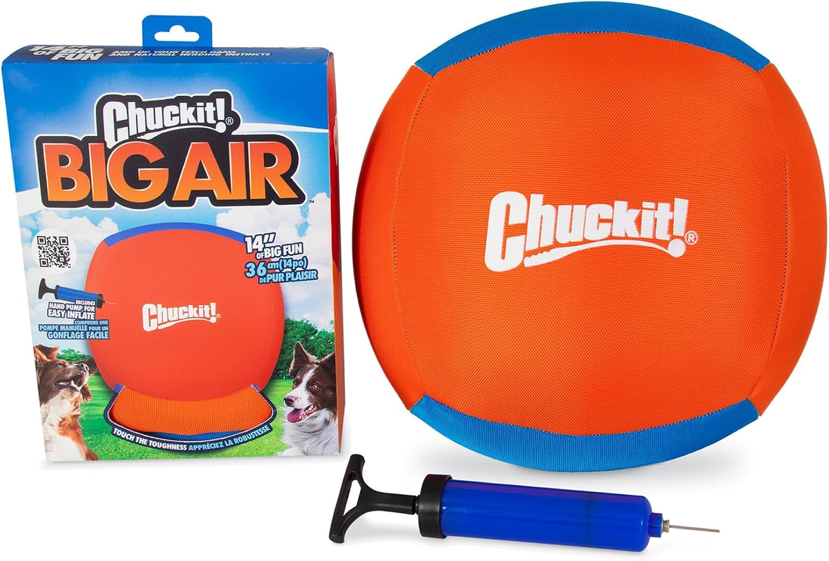 Orange football-shaped dog fetch toy – view 5