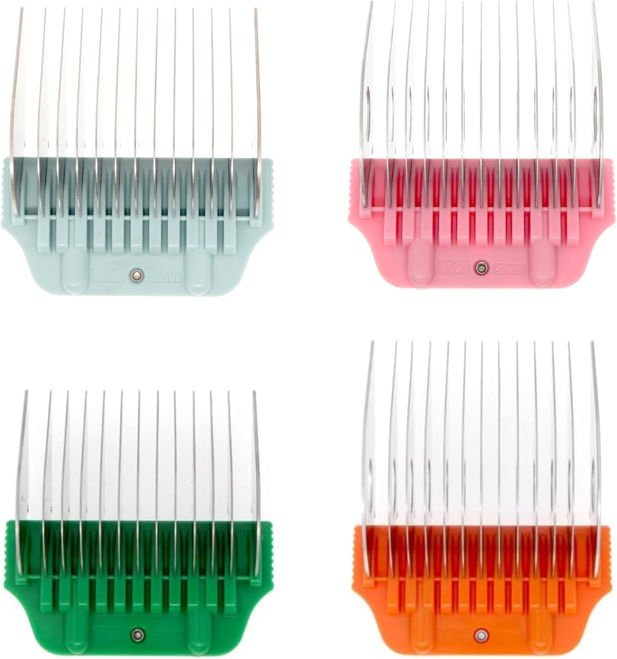Set of ten wide clipper guard combs in graduated sizes – view 4