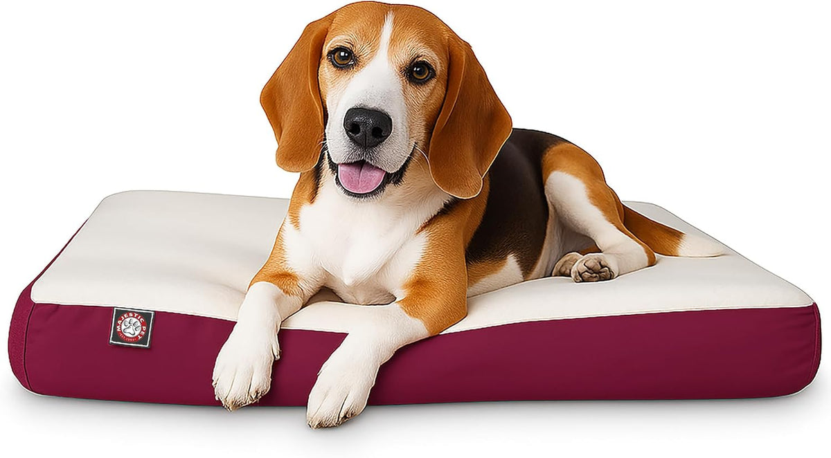 Black rectangle orthopedic memory foam crate dog bed, 48 by 34 inches – view 12