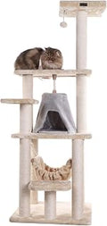 Armarkat Cat Tree Model A6501, Real Wood Cat Condo, 30 x 28 x 65 Inch