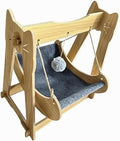 Breathable Hanging Cat Bed with Toy, Modern