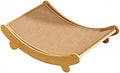 Multi-Functional Curved Cat Scratcher, Wear-Resistant, Easy to Assemble, Cat Scratching Surface with Raised Side Rails, Jute