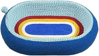 Cat Scratcher Board with Rope Ball and Teddy Fleece, Style 3