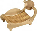 Indoor Curved Cat Lounger with Ball