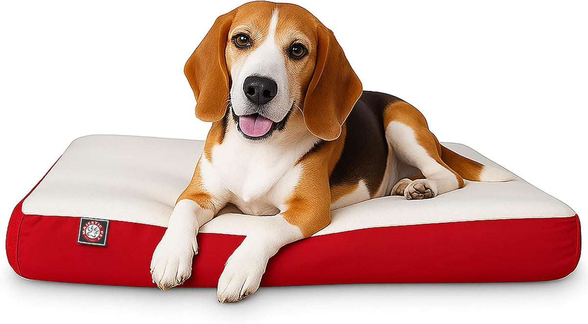Black rectangle orthopedic memory foam crate dog bed, 48 by 34 inches – view 6