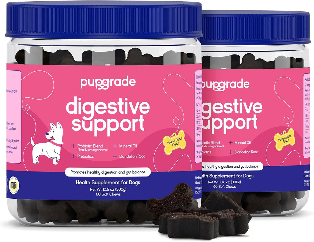 Jar of duck-flavored prebiotic and probiotic soft chews for dogs – view 3