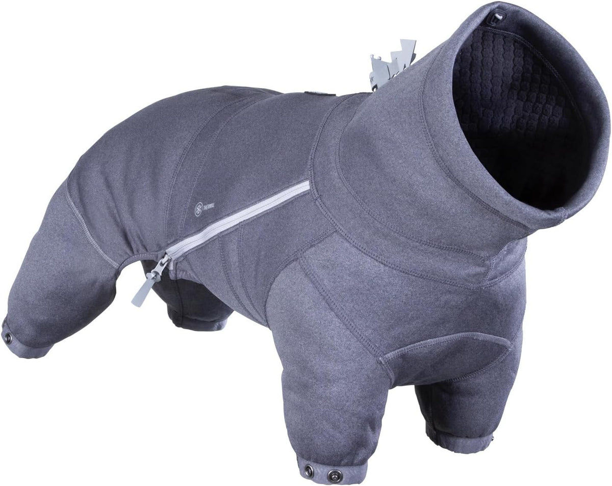 Blackberry purple full-body midlayer dog overall