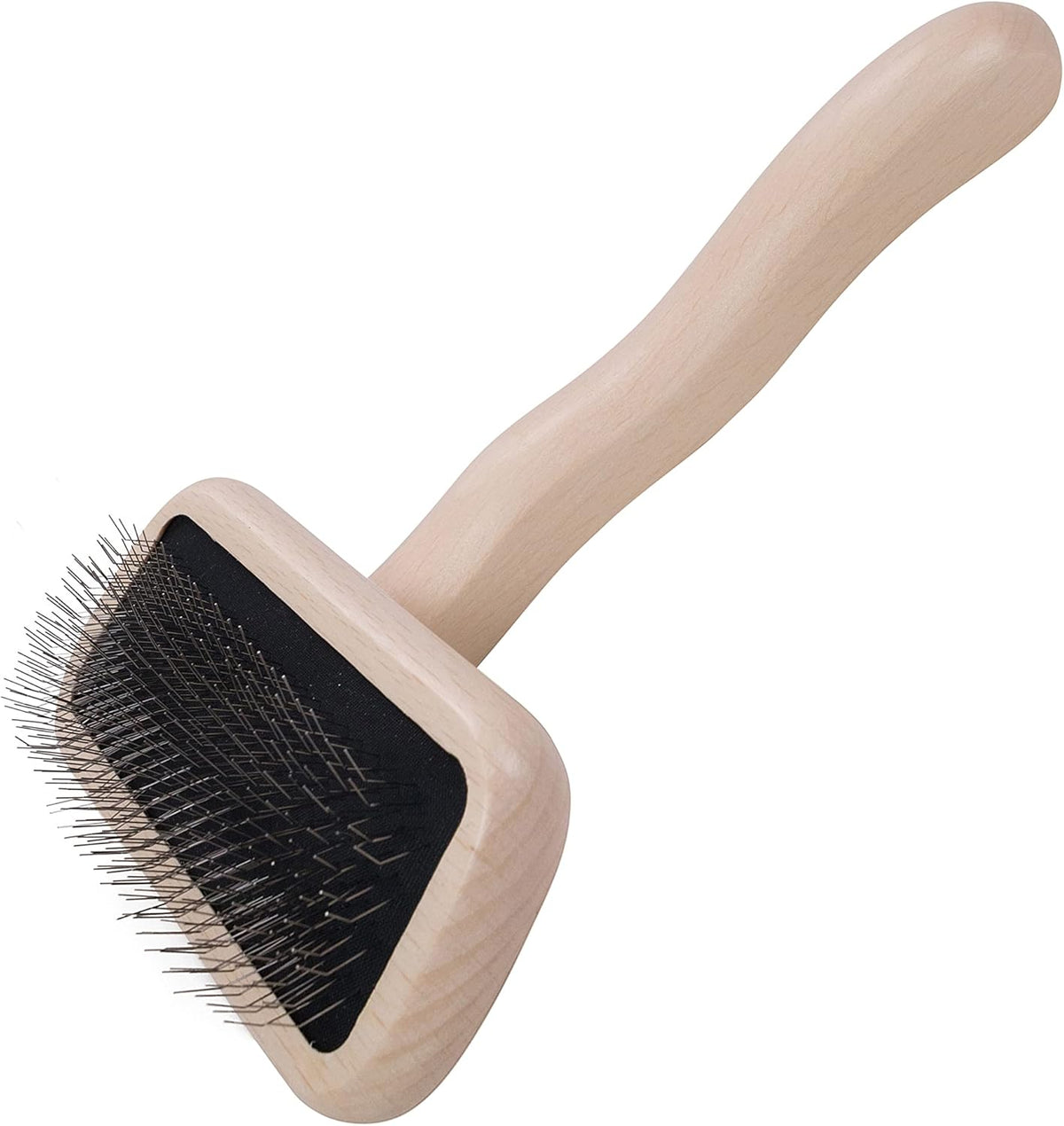 Coral large slicker dog brush with extra-long angled pins – view 4
