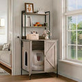 70 Inch Large Automatic Litter Box Enclosure with Charging Station
