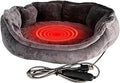 Heated Pet Bed with Adjustable Temperature, Electric Sleep Pad and Timer