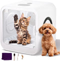 Automatic 70 liter pet dryer box with a small dog inside