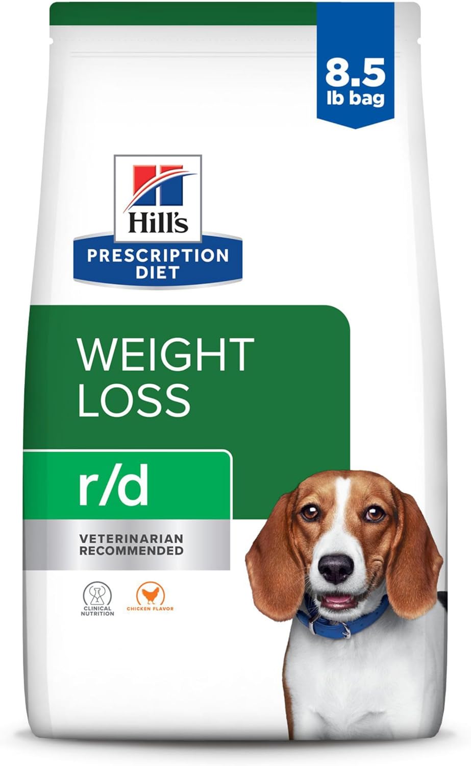 Bag of prescription weight reduction dry dog food, chicken recipe – view 2