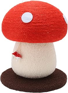 Mushroom Cat Scratching Post, Sisal Rope, 13.4x11.0 Inches
