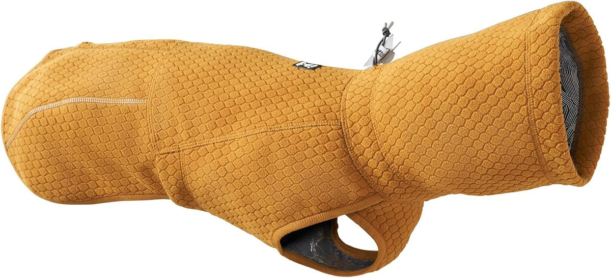 Blackberry colored warming midlayer dog coat – view 2