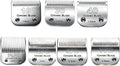 Six ceramic and stainless steel detachable dog clipper blades – view 2
