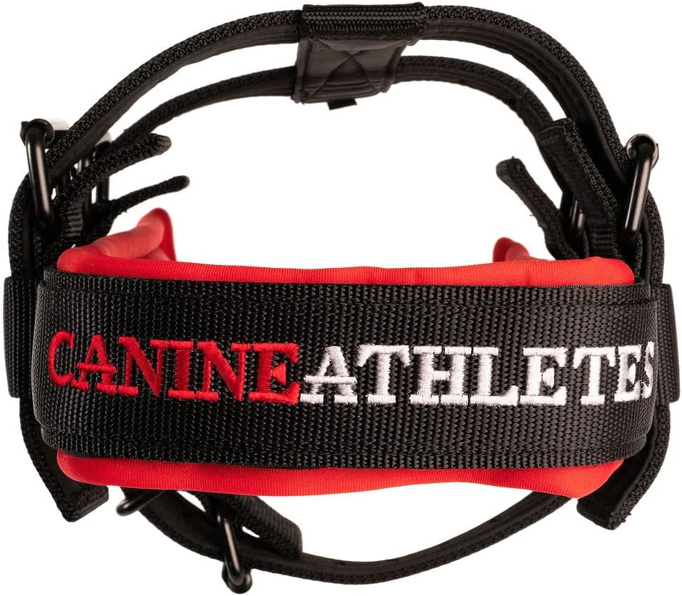 Heavy duty dog weight pulling harness with tracer line