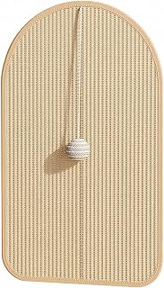 Woven Jute Cat Scratching Mat, 58 x 36 cm, Teardrop Ball