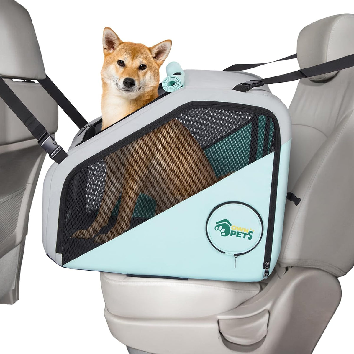 Foldable pet crate with five entry openings